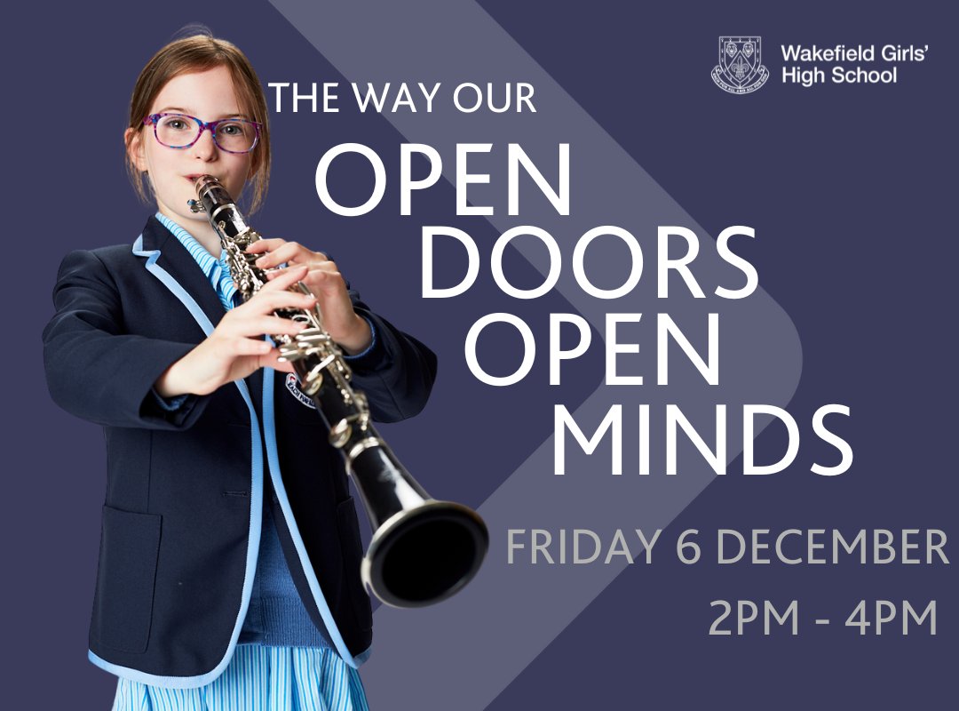 Wakefield Girls' High School (@wghsyorkshire) on Twitter photo Weβre inviting families looking for their next school to join us from 2pm to 4pm to see our vibrant school community in action.
Get a real feel for the day-to-day environment and why our schools could be the perfect fit for your child. Register now: bit.ly/3RLJvsY Weβre inviting families looking for their next school to join us from 2pm to 4pm to see our vibrant school community in action.
Get a real feel for the day-to-day environment and why our schools could be the perfect fit for your child. Register now: bit.ly/3RLJvsY