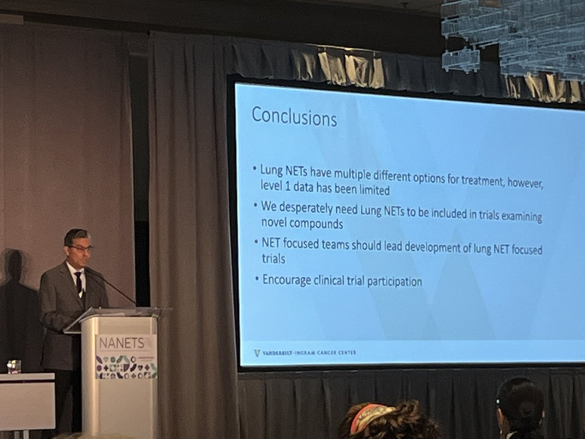 EmilySkotte's tweet photo. Great talk on lung NETs by our own Dr. Robert Ramirez @NANETS1 https://t.co/9UiW02i8o9