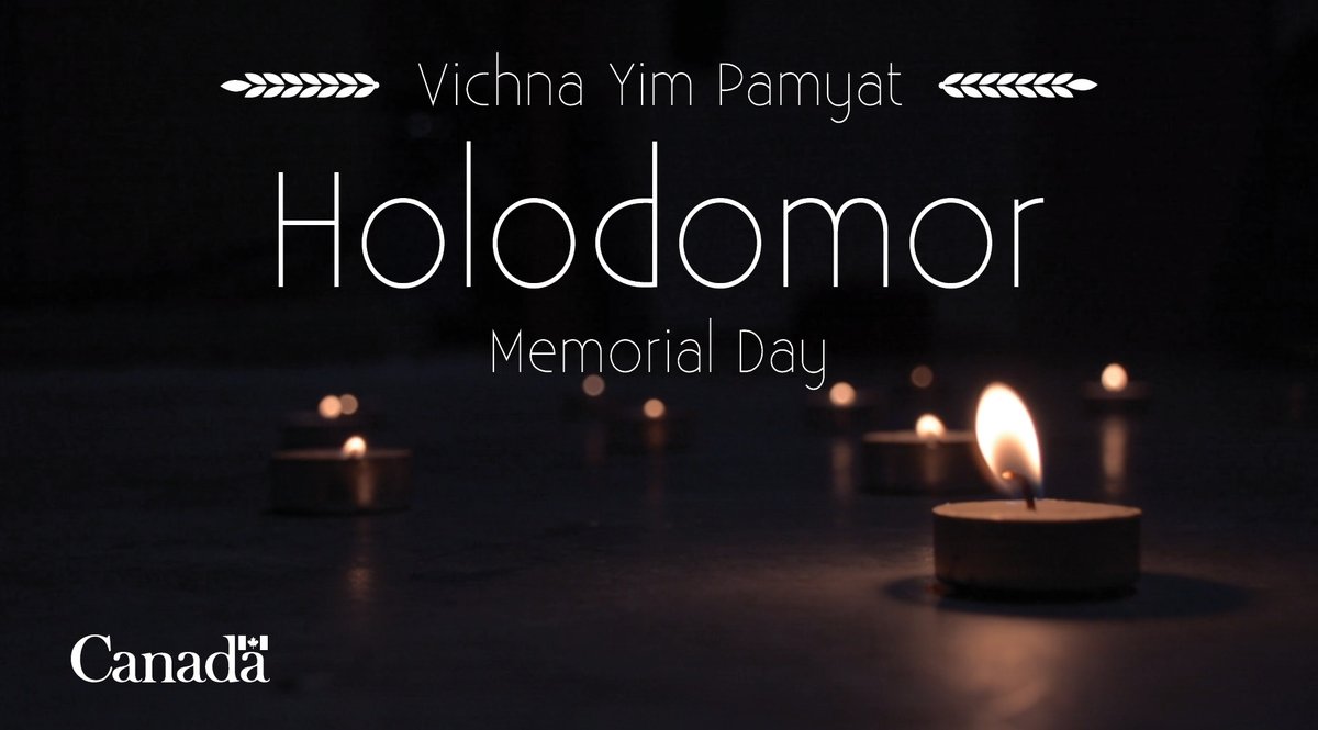 Today, on #HolodomorMemorialDay, we honour the victims of the 1932–33 famine in Ukraine, which claimed millions of lives. 

Holodomor is recognized as a genocide by more than 25 countries, including Canada. Let’s reflect on this tragic history.