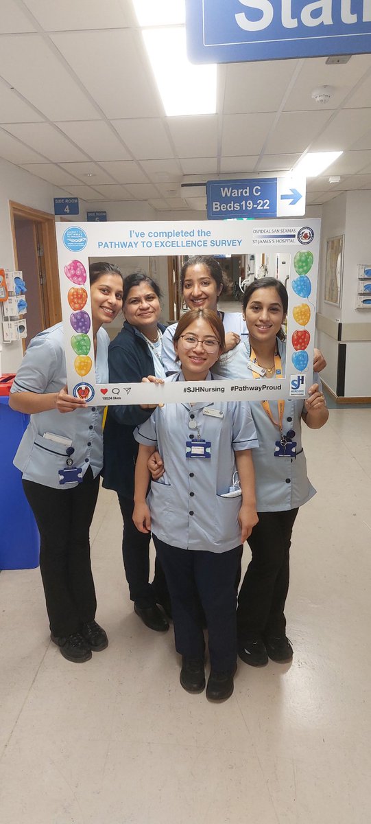"Shoutout to the amazing nurses from Private 1, Private 2,Margaret Keoh, Victor Synge ward, for showing incredible teamwork and dedication by completing the Pathway to Excellence survey! 🌟 #SJHNursing
#pathwayproud