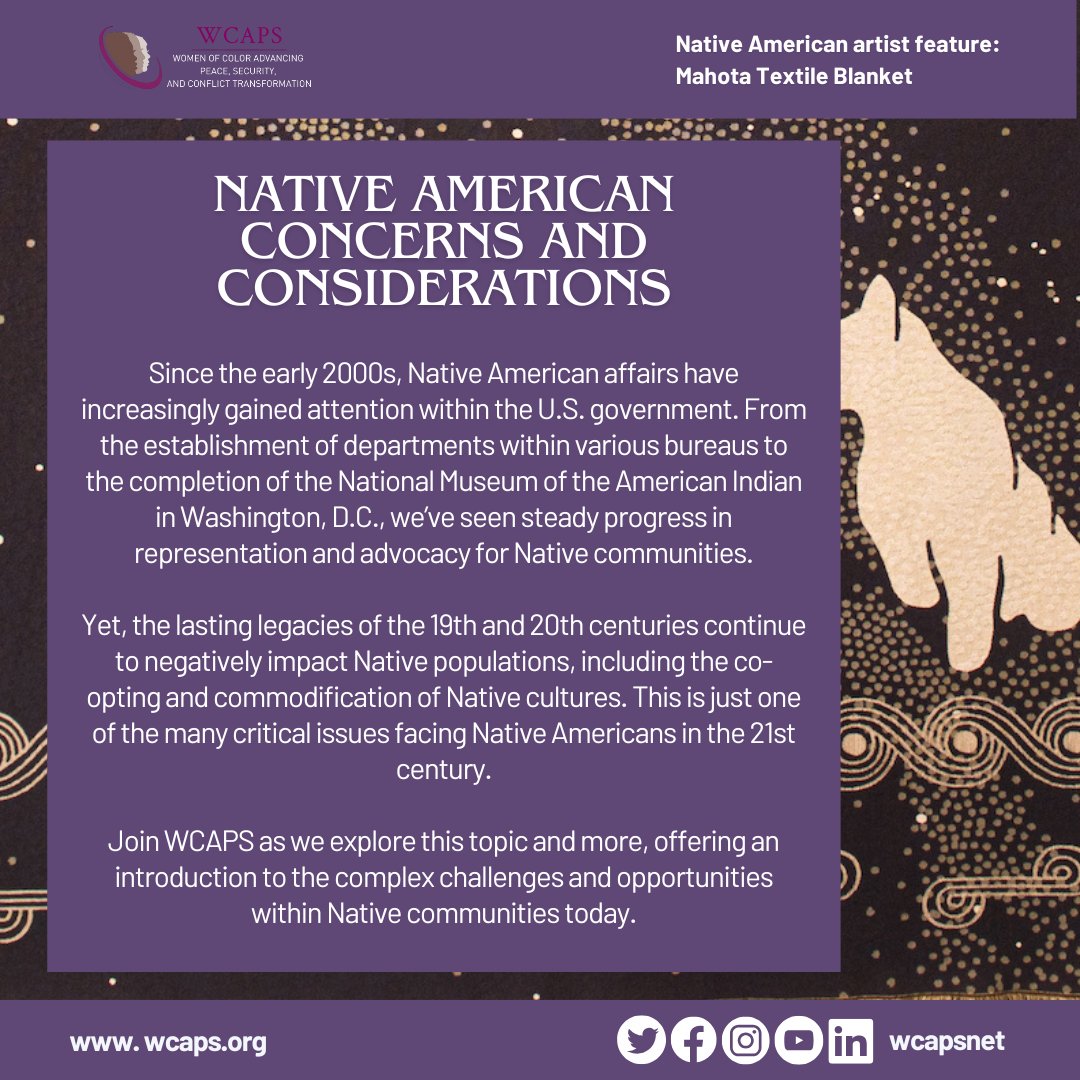 WCAPSnet's tweet image. Cultural appropriation impacts Native Americans year-round—Halloween costumes, Coachella, or brands profiting from Native designs without permission. Here's a quick look at its effects on Native communities & how to do better.
#WCAPS #NativeAmericanHeritageMonth #IndigenousPride