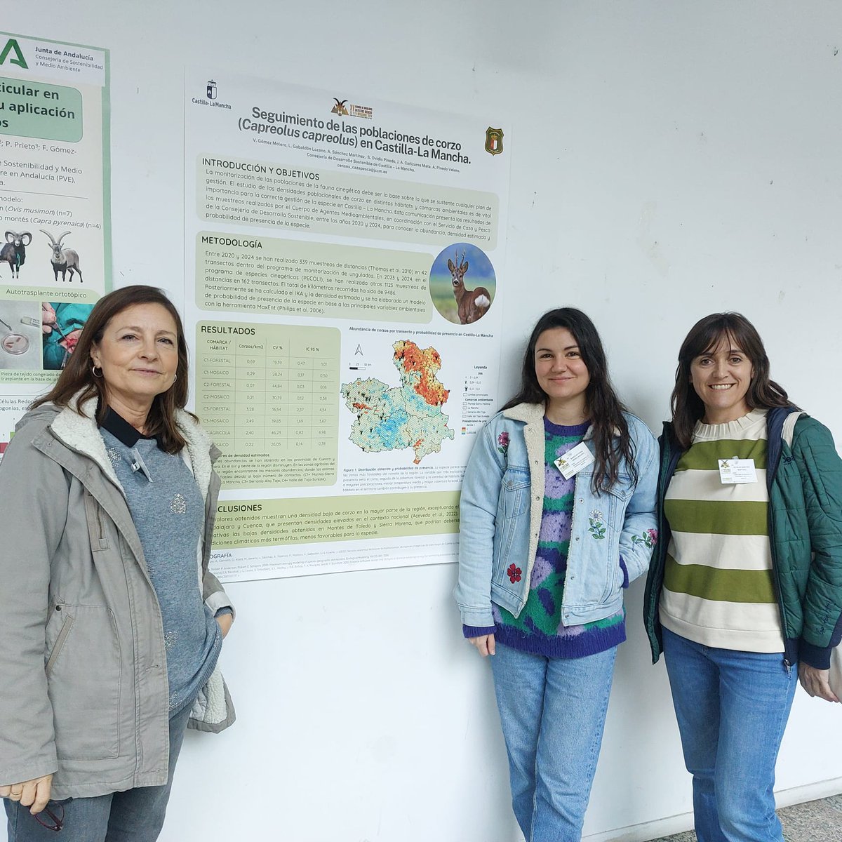 XV reunión de ungulados silvestres #RUSI, presentando desde <a href="/DSostenibleCLM/">Desarrollo Sostenible CLM</a> la distribución de corzo en #CastillaLaMancha