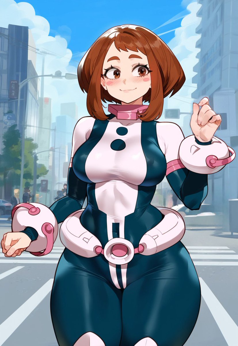 Ochako and MHA Girls tweet media