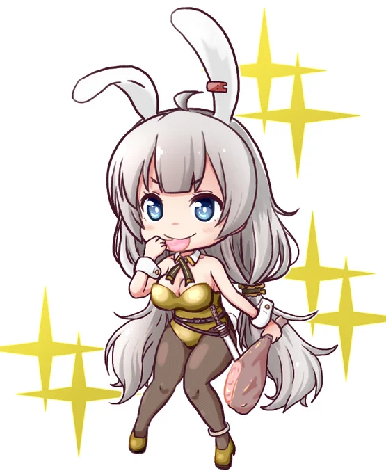 #バニーガール貼って元気づけてください 