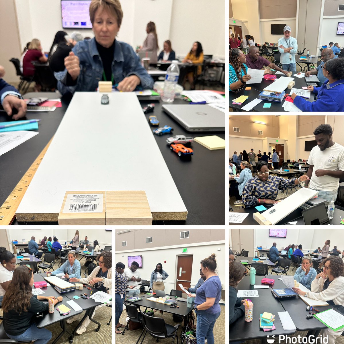 Wises77Susan's tweet photo. This week’s Science Leadership Academy brought leaders from around the county to create, experiment, debate and learn. There were circuits, paper airplanes, energy stations, and toy cars…#engagedandexcited @RobertTutoni @CollinsScruggs @evacwynar https://t.co/pNo9JhQntd