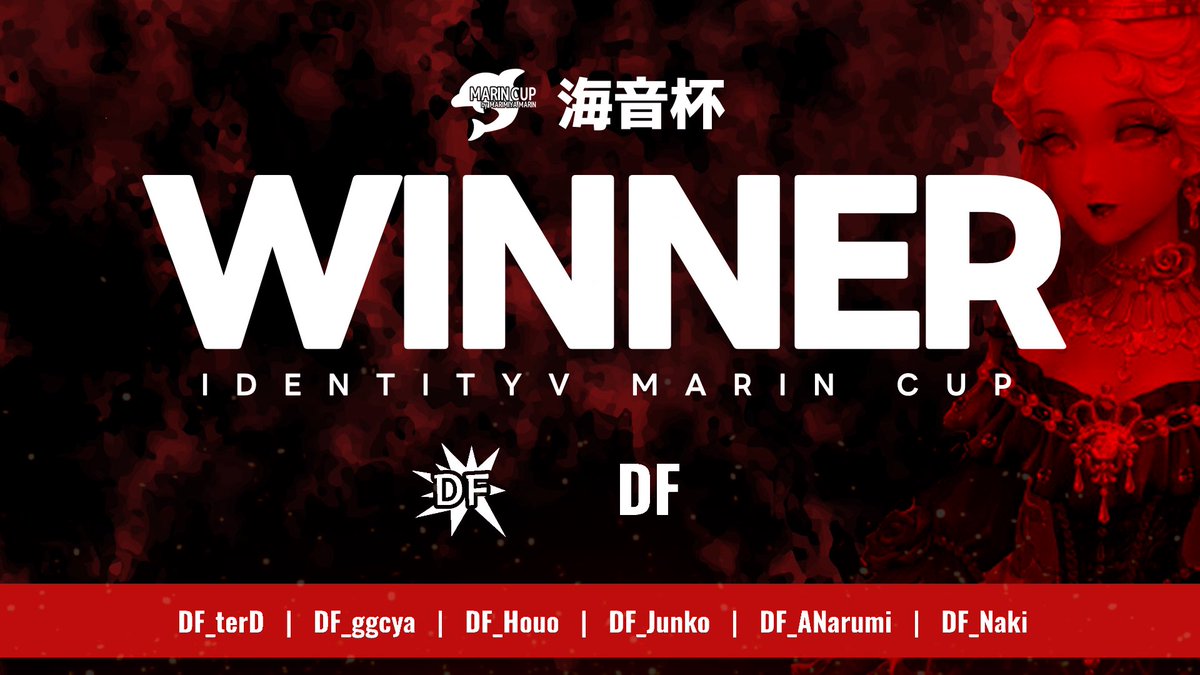 Marincup_'s tweet photo. ⚓️海音杯vol.24🐬

優勝は『打倒小川ファンクラブ』🏆

おめでとうございます！！！

#第五人格 #identityV #eスポーツ #海音杯 https://t.co/g0WQpb68oo