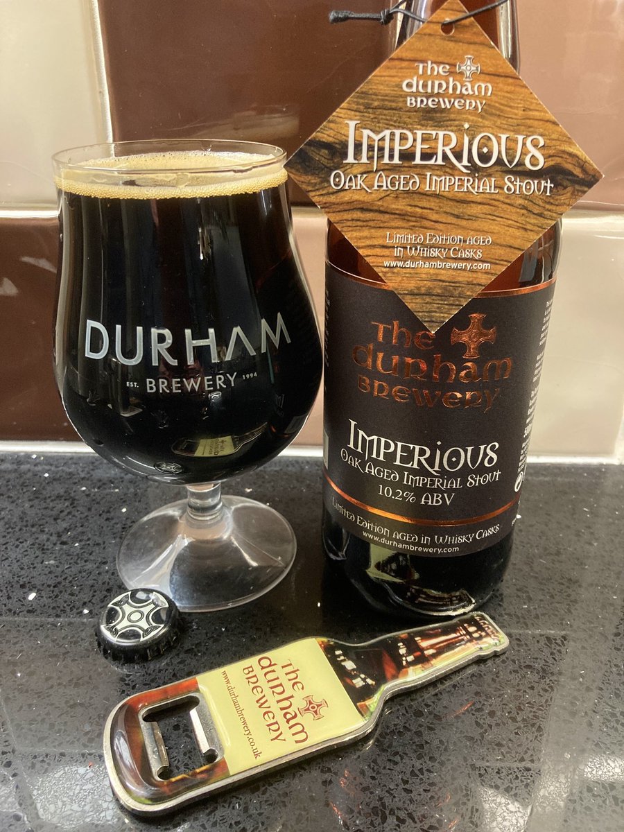 From the ageing cupboard stored for 8ish years. Brewed March 2016, bottled Sept 2016. Oily coffee, liquorice &amp; dark chocolate flavours with a hint of brown sugar. The bourbon aroma has lessened but still warming on the taste.
<a href="/durhambrewery/">The Durham Brewery</a> <a href="/Durhambreweryel/">elly bell</a>