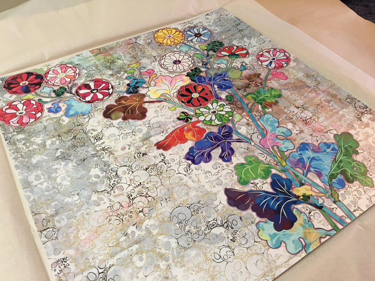 ArtTakaoka's tweet image. Artist: Takashi Murakami
Title: Flowers of Resurrection
Year: 2016
Edition: 300
Size: 600 x 600 mm
Medium: Offset print with cold stamp

#TakashiMurakami #FlowersOfResurrection #OffsetPrint #ColdStampArt #ContemporaryArt