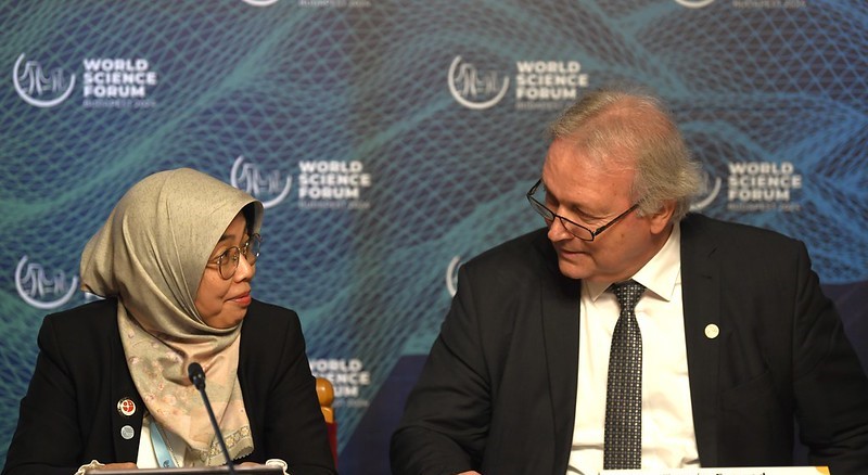 WorldSciForum's tweet photo. The 11th #WorldScienceForum ended with a declaration calling for strengthening trust in science globally.
The next Forum, titled “Science for Global Resilience and Equity” will be held in Jakarta, Indonesia in 2026
Read more here: https://t.co/rzmerF9uC2
#WSF2024 https://t.co/YOerk6V7LF