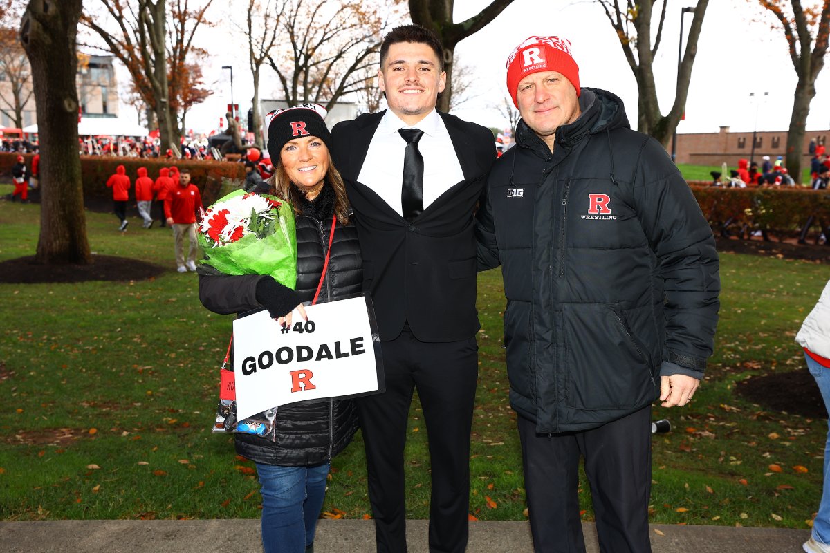 Rutgers Wrestling (@ruwrestling) on Twitter photo Nothing like Senior Day 'On the Banks!'
Congratulations to <a href="/CoachGoodale/">Coach Scott Goodale</a> & <a href="/RFootball/">Rutgers Football 🪓</a>'s Zach Goodale!
#RelentlessPursuit | #CHOP 🪓 Nothing like Senior Day 'On the Banks!'
Congratulations to <a href="/CoachGoodale/">Coach Scott Goodale</a> & <a href="/RFootball/">Rutgers Football 🪓</a>'s Zach Goodale!
#RelentlessPursuit | #CHOP 🪓