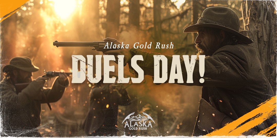 alaska_game's tweet photo. The duels day is coming tomorrow at 5.30 PM UTC — don’t forget to download the game.

Let’s strike it rich together and see you soon! 🌟🪓

GL&amp;HF 🔫 

Join the gaming chat: 
https://t.co/Y1lCdhpjit

Instructions here to get the Alaska game: 
https://t.co/Irq801YYyD https://t.co/gljNVcsHCn