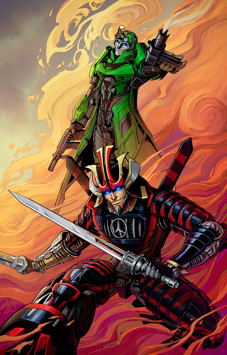 Transformers Fanart of Drift and Crosshairs.