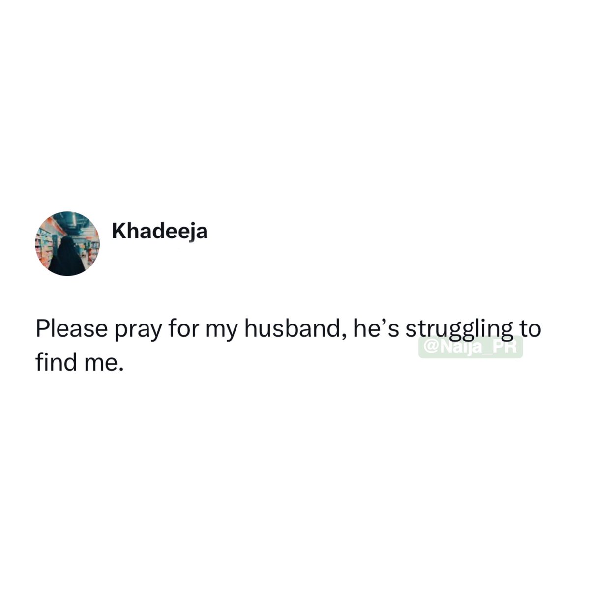 Naija_PR's tweet photo. Please put her husband in your prayers 😂🙏🏼 https://t.co/HKhvOzYALR