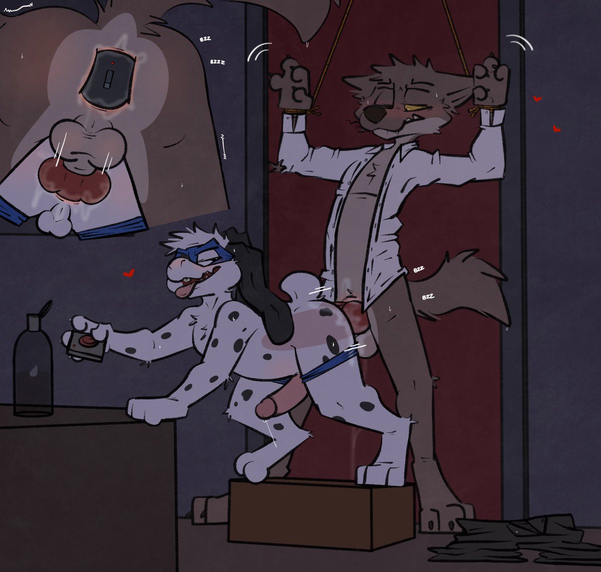 🅱️adrobbie! 💦 (@badrobbiestudio) on Twitter photo Started out as an interrogation, but i think they’ve forgotten the questions by now 😵💫⛓️💪💦
Done for <a href="/DarkWlf79/">DarkWolf 🔞</a> Started out as an interrogation, but i think they’ve forgotten the questions by now 😵💫⛓️💪💦
Done for <a href="/DarkWlf79/">DarkWolf 🔞</a>