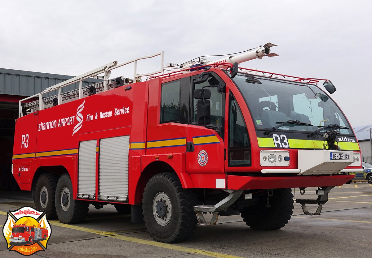 evo_uk's tweet photo. We were the guests of @ShannonAirport Fire &amp; Rescue Service in #Ireland in October 2023. Here's a selection of their fleet: many more photographs on our website at https://t.co/4qnLPS1kOO #airportfire #arffs #rosenbauer #shannon https://t.co/Fg2s209vZ9