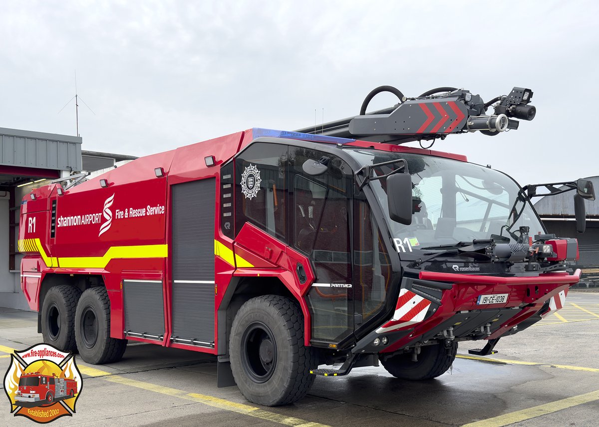 evo_uk's tweet photo. We were the guests of @ShannonAirport Fire &amp; Rescue Service in #Ireland in October 2023. Here's a selection of their fleet: many more photographs on our website at https://t.co/4qnLPS1kOO #airportfire #arffs #rosenbauer #shannon https://t.co/Fg2s209vZ9