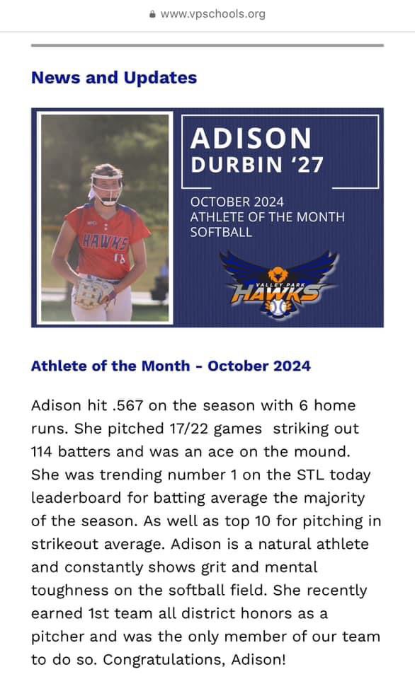 Adison Durbin 2027 tweet media