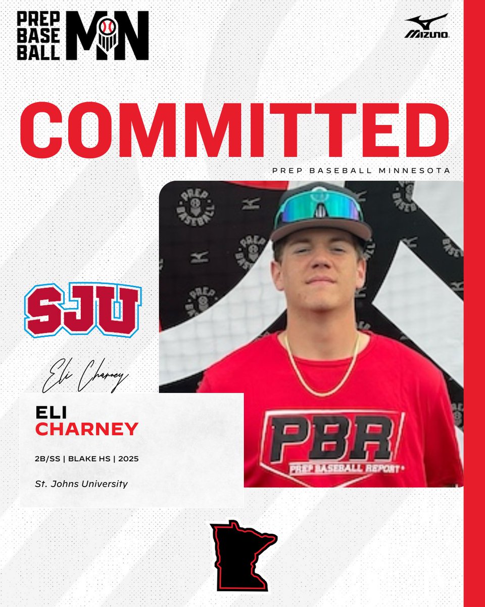 Prep Baseball Minnesota (@prepbaseballmn) on Twitter photo πππ¨π¦π¦π’ππ¦ππ§π πππππ‘π
Eli Charney, (2025, 2B/SS, <a href="/BaseballatBlake/">Blake Bears Baseball</a>) commits to St. John's University.
π€ loom.ly/gAR3MiM
<a href="/charney_eli/">Eli Charney</a> βοΈ <a href="/SJU_Baseball/">SJU Baseball</a> πππ¨π¦π¦π’ππ¦ππ§π πππππ‘π
Eli Charney, (2025, 2B/SS, <a href="/BaseballatBlake/">Blake Bears Baseball</a>) commits to St. John's University.
π€ loom.ly/gAR3MiM
<a href="/charney_eli/">Eli Charney</a> βοΈ <a href="/SJU_Baseball/">SJU Baseball</a>
