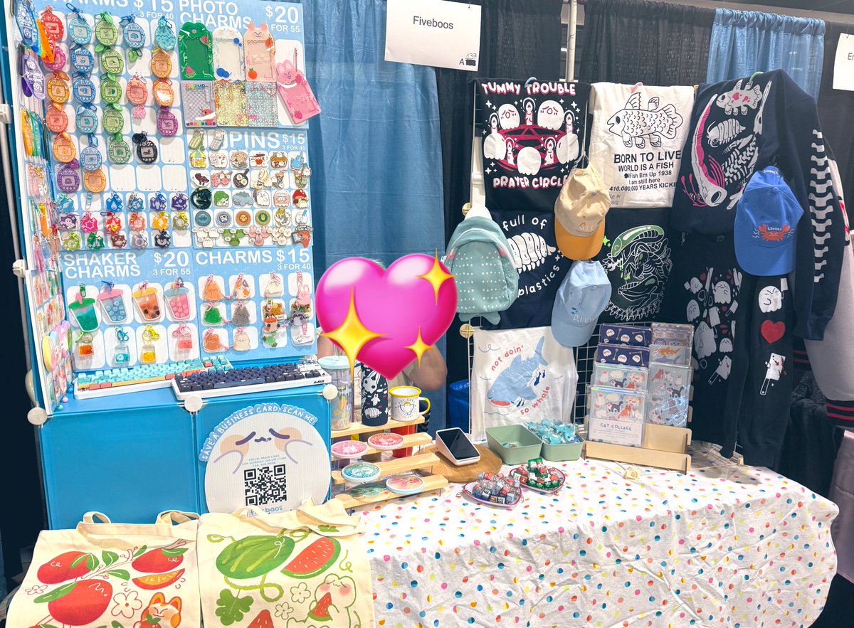 fiveboos's tweet photo. We’re at wasabi this weekend!! Booth 137 by the entrance :) https://t.co/jCcuCDWdB3