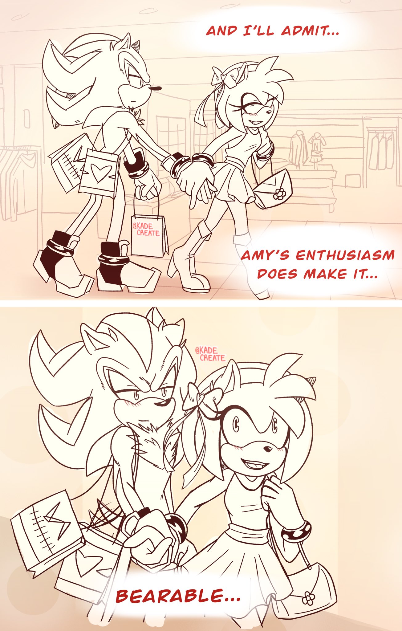KadeCreate on X: She makes it just bearable, huh? @AskShadow shadamy  shadowthehedgehog amyrose shadowxamy sonic sonicthehedgehog  t.coiJwe8YoRFs  X