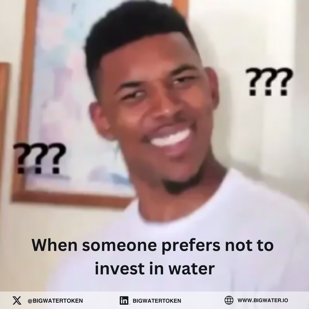 BigWProtocol's tweet photo. It really befuddles me sometimes😕💧#BigWater #Befuddled #web3 https://t.co/6bfpMw3Rax