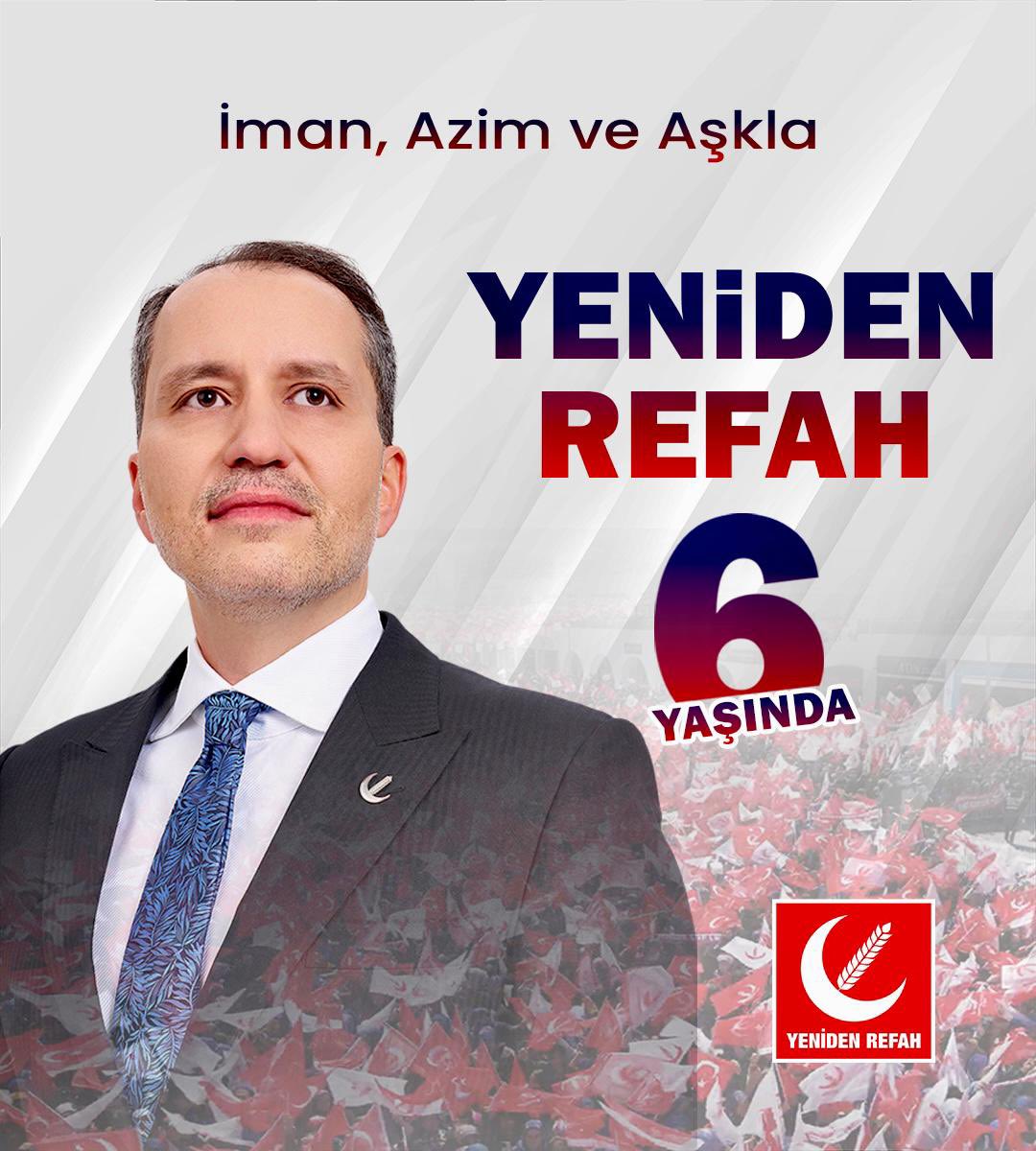 İman,Azim ve Aşkla 
#yenidenRefah6yaşında
