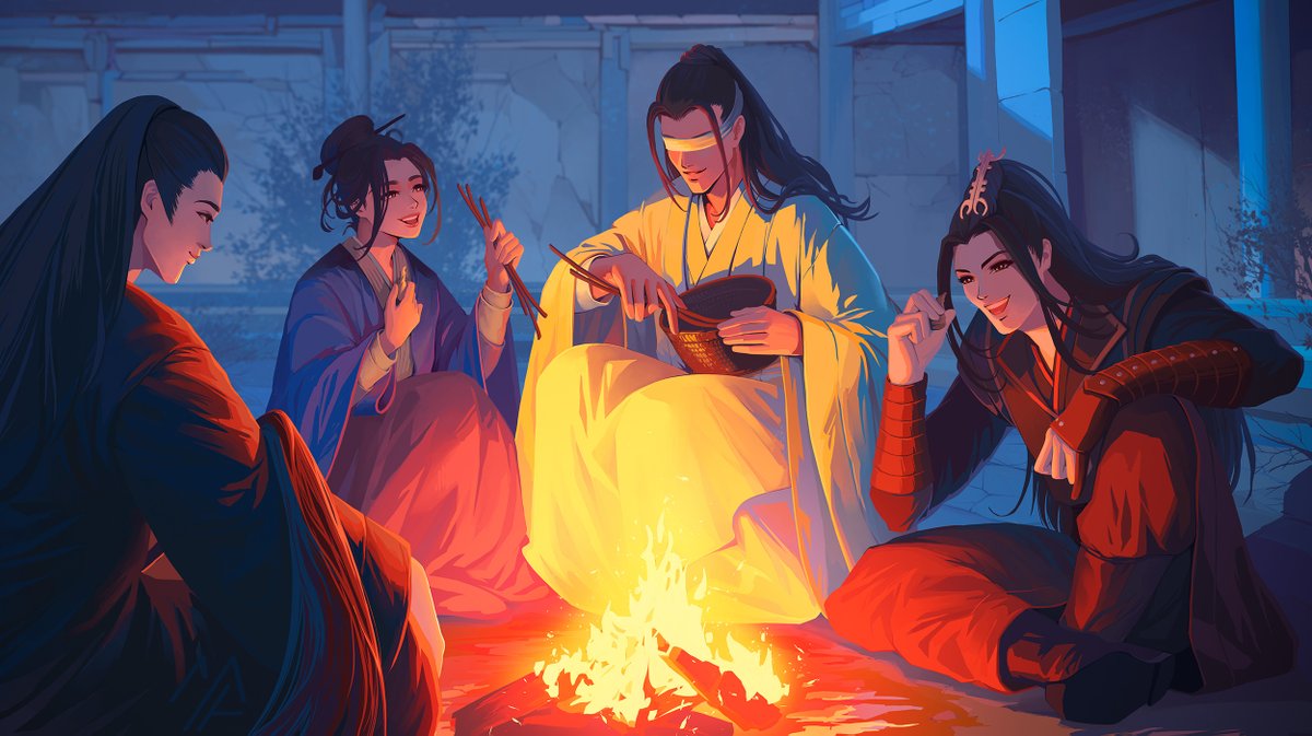 The Untamed Fanart. Lan Wangji, Wei Wuxian, Xiao Xingchen, Xue Yang, etc.