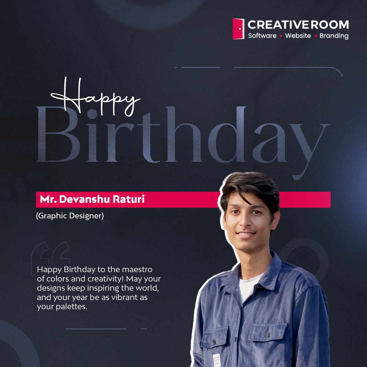 creativeroominc's tweet photo. 🎉 Celebrating Creativity &amp; Another Year of Excellence! 🎨

Happy Birthday to our incredibly talented Mr. Devanshu Raturi, the maestro behind the stunning designs @creativeroominc ! 🌟

We celebrated this special day with pizza, laughter, and great memories at Domino’s! 🍕 https://t.co/7Cs1pTQMvU