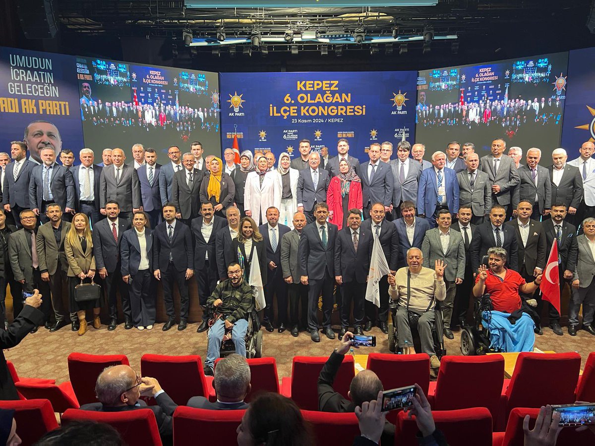 6. Olağan İlçe Kongremizi tamamladık.
Adalet Bakanımız Sn. Yılmaz TUNÇ’un katılımlarıyla, bayrağı devralan Hasan DEMİR Başkanımıza hayırlı olmasını diler, bugüne kadar emek veren, bizlere ağabey olan Mehmet ÇİVİK Başkanımıza teşekkür ederim.

#geleceğinteminatı
#kepezakgençlik