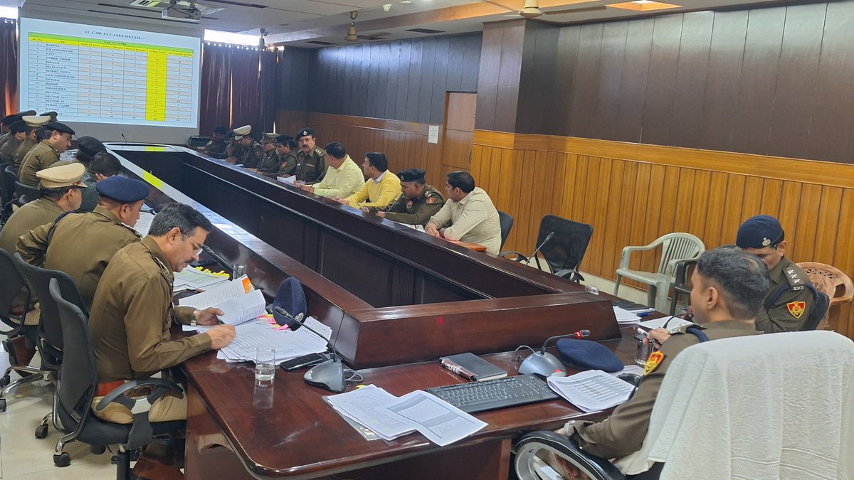 #SPश्री लोकेंद्र सिंह IPS ने अपराध गोष्ठी का आयोजन पर अपराधों की रोकथाम के लिए थाना प्रबंधकों, क्राइम युनिट प्रभारी व अधिकारियों को दिए सख्त निर्देश

दर्ज किसी भी मुकदमें की जांच बेवजह लंबे समय तक पेंडिंग न रखें, तय सीमा में जांच पूरी कर माननीय न्यायालय में चालान पेश करें