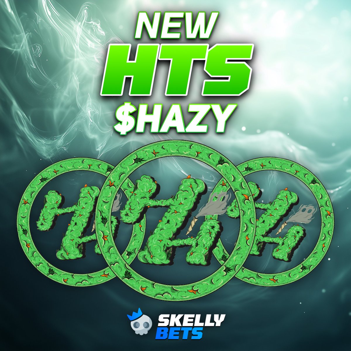 Id like to announce that $HAZY is now available for use on <a href="/SkellyVerse/">Skellybets</a>! Go bet some $HAZY and post your results below for a chance at winning 2 Hazy Hippo NFTS! Lets goooo!