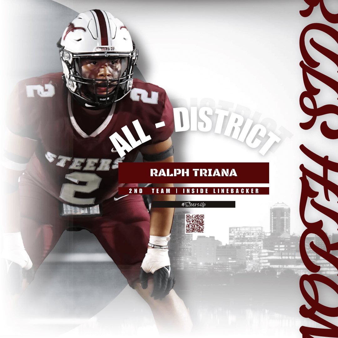 Congrats Ralph for being an all district inside backer! <a href="/ralph_triana/">Ralph Triana</a>