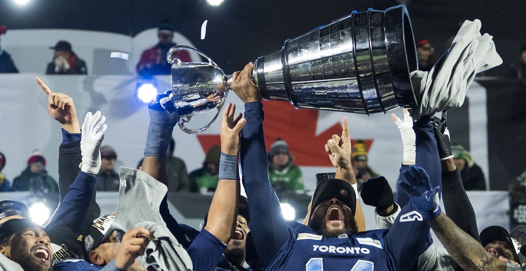 SSNPodcast's tweet photo. Congratulations to the @TorontoArgos on becoming #CFL #GreyCup2024 Champions!!! #19xChamps 🏆🍾 https://t.co/bz3NXV5wZK