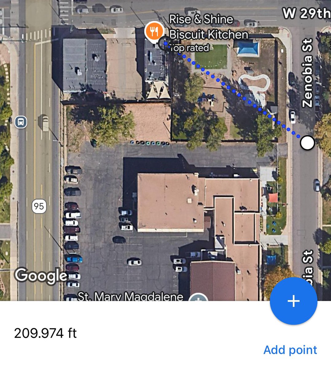 DenBicycleLobby's tweet photo. No one will ever visit a business if they have to walk more than 20 feet to the front door. https://t.co/aBeYco28yu