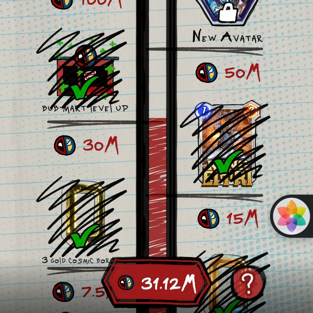JonElliot11's tweet photo. 30M reached with Discard. Very Strong deck. I recommend greatly if you're struggling.

"It's Arishem, so it's not impressive." 🤣🤣
Now what? 🤣🤣 Haters gonna hate.

Anyway, the jump from 600k max to 30M max is HUUUUGE! This lessens the grind so much. https://t.co/THdMrzeZhd