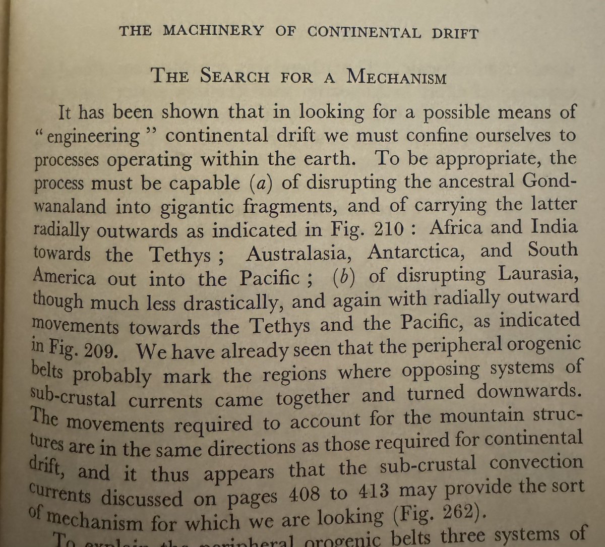 Fantastic find today in Oxfam for £3. Arthur Holmes’ Principles of Physical Geology, 2nd edition from 1948. I love reading old geology books and seeing how they tried to understand concepts we take for granted today. The “Continental Drift” chapter in this book is so entertaining