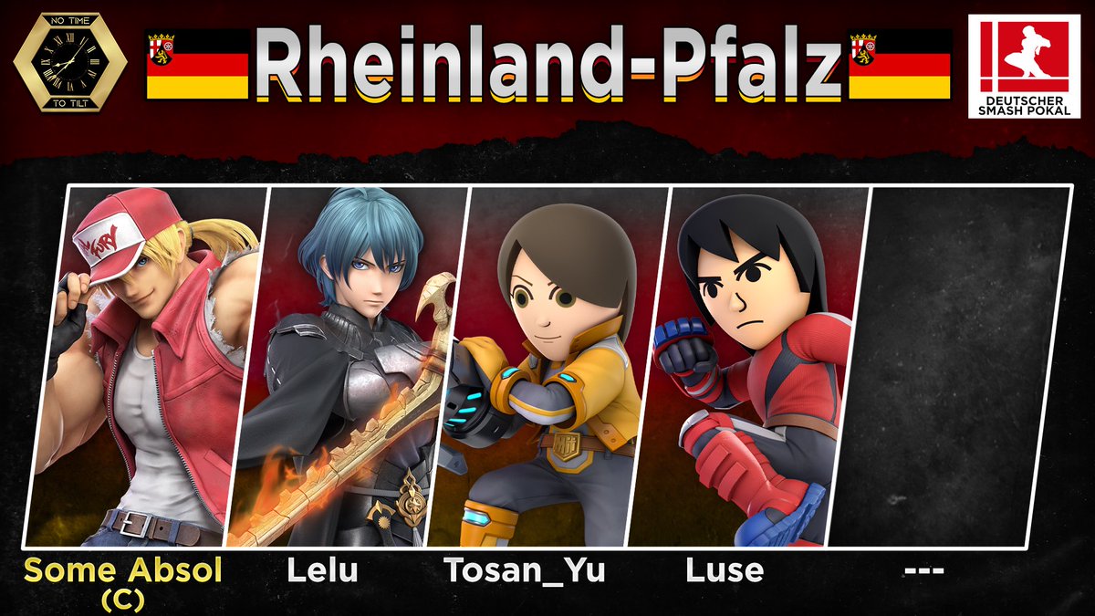 Nicht weit von Frankfurt entfernt liegt Rheinland-Pfalz, welche schon sehr bald beweisen können was sie im Crewbattle so alles drauf haben!

<a href="/SomeAbsol/">Some Absol</a> 
<a href="/Lelu1412/">Lelu~</a> 
<a href="/Tosan_Yu/">🍤💪 Tosan_Yu</a> 
<a href="/Luseiesso1/">Luse (I am... all of Mii)</a>