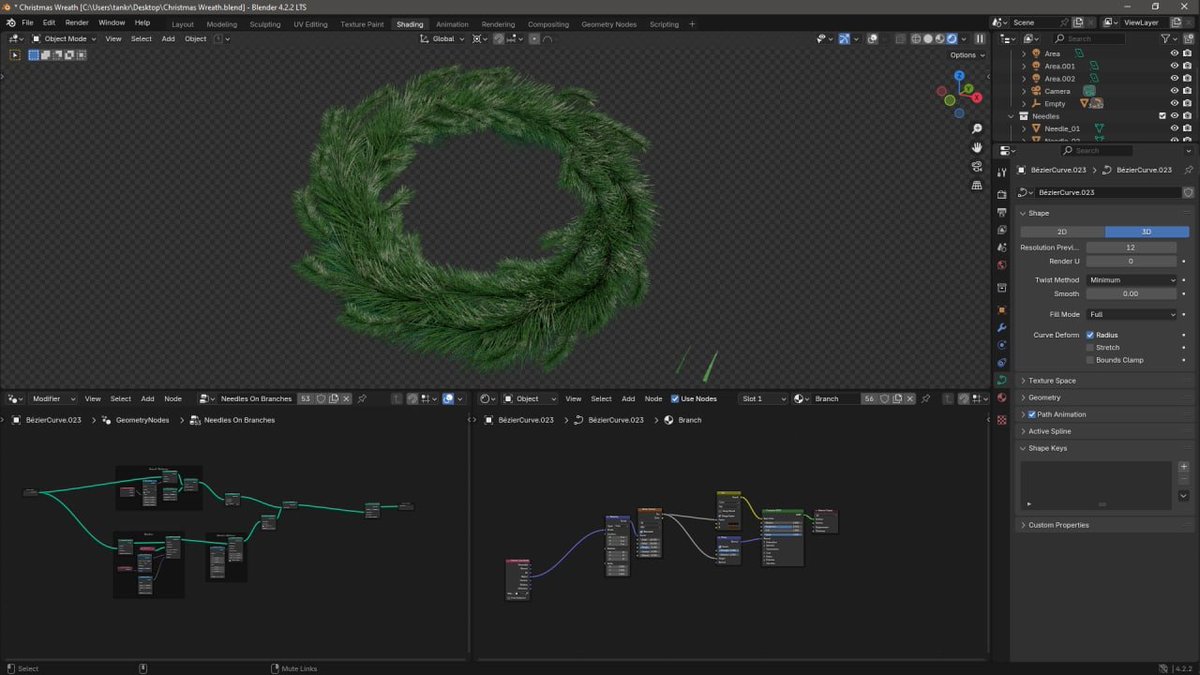 Tankred_Daeron's tweet image. Let there be the X-mas mood at least in my 3D projects.

#blender3D #3D #ProceduralMaterial #Procedural #b3d