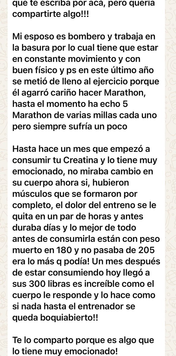 marcefitnessgt's tweet photo. AMOOOOOOOO la creatina (suplemento con mayor evidencia científica) y sé que todos los que la han consumido se enamoran también de sus beneficios!

No es solo para quienes entrenan, ¡es para todos! 

Este suplemento no solo mejora el rendimiento físico y nivel de energía, sino que también potencia la función cognitiva y mental. 

No se como explicarles lo que sienten 30 días después de consumirla pero… ¡wow, hay un antes y un después! Por eso quiero que TODOS/as la prueben y traigo este tweet para regalar 5 botes!

Solo debes dar RT a este tweet y comentar un beneficio que hayas escuchado de la creatina, y si no la has consumido por qué no?

Anuncio ganadores/as el lunes! Pilas 🙌🏻✨💪🏻

Consíguela en https://t.co/ErM1RlOF3k (busca una de buena calidad) siguiente tweet para que sepas distinguir una buena 👇🏻