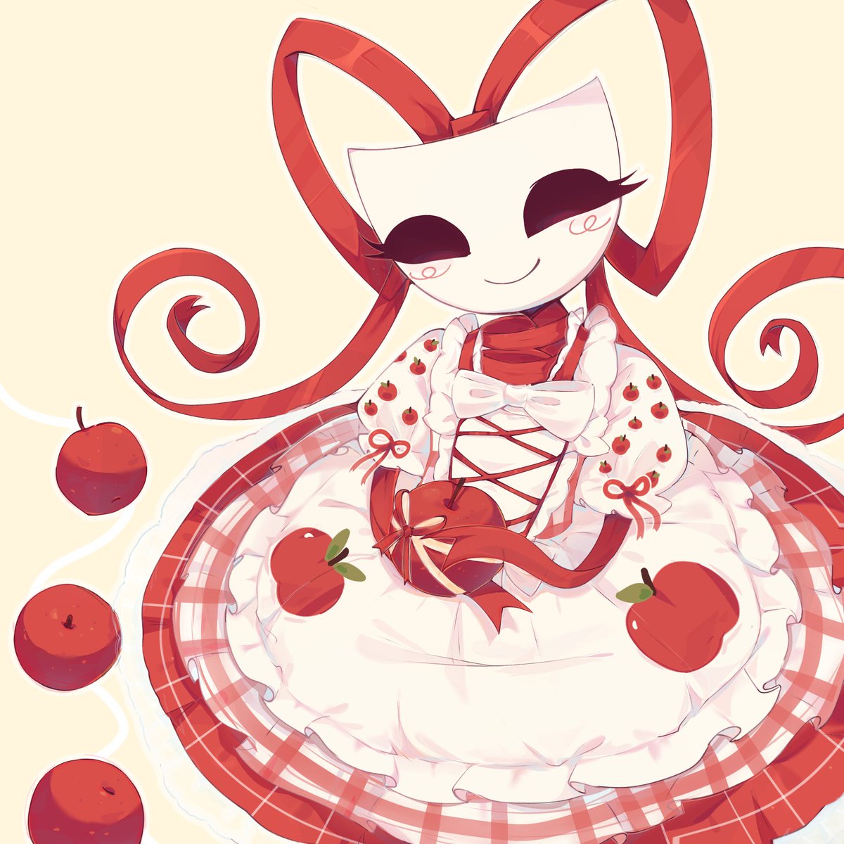 wang06265275's tweet photo. We need more Gangle in pretty dresses!!  
(Forgive my terrible folds and your design is really beautiful!!)
#TheAmazingDigitalCircus 
#gangle https://t.co/sJpyduUa5f