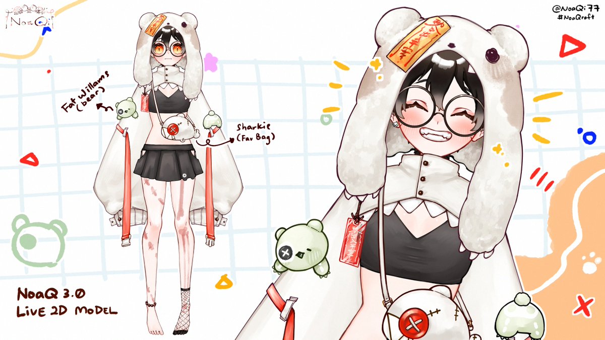 NoaQi77's tweet photo. I'm NoaQ! A #Vartist✍Nice to see y'all here🙏!

🤍https://t.co/k7we1KQR3O
📧noaqcommissioninfo@gmail
💡About sharing my artwork: https://t.co/2OyoGP2qgz
💚https://t.co/D3R1xQdb2z
🎨https://t.co/41O4q0ZWrX
☕https://t.co/khaONuwyLG
✏https://t.co/PJt5SmRkd9

Work tag #NoaQraft | FanArt tag #NoaQ_Illust
OC tag #TheGirlandMonsters

Model+reference art by @.NoaQi77
Sub-outfits design by @.strawber_ytarts