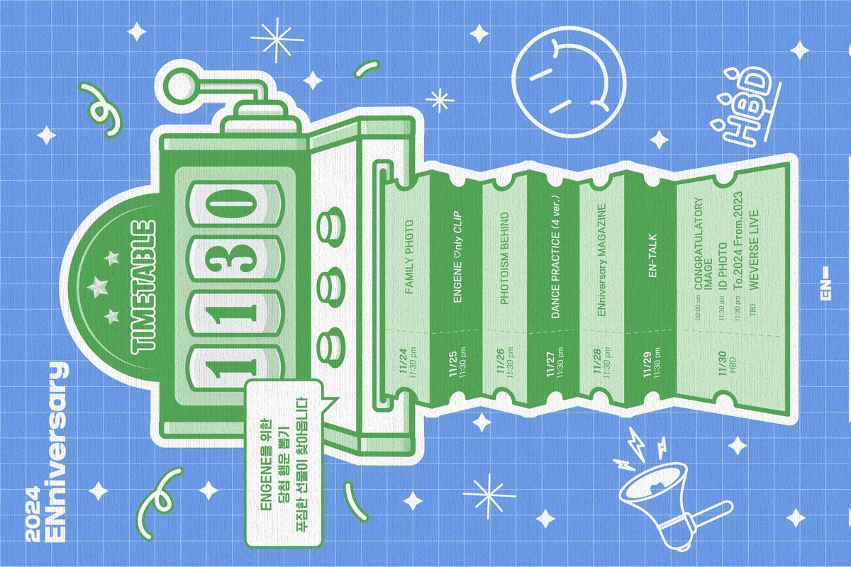 TIMETABLE
Wheel of Fortune only for ENGENE🎰