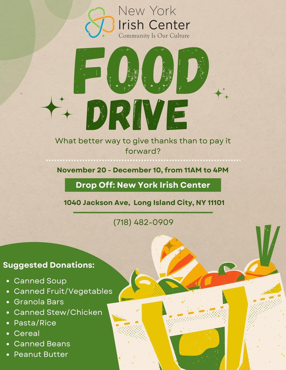 From Nov-20 to Dec-10, we’re collecting donations for Hour Children, a Long Island City nonprofit providing vital support to incarcerated women and their children.

🕚 Drop-off Hours: 11 AM - 4 PM
📍 Location: 1040 Jackson Ave, LIC