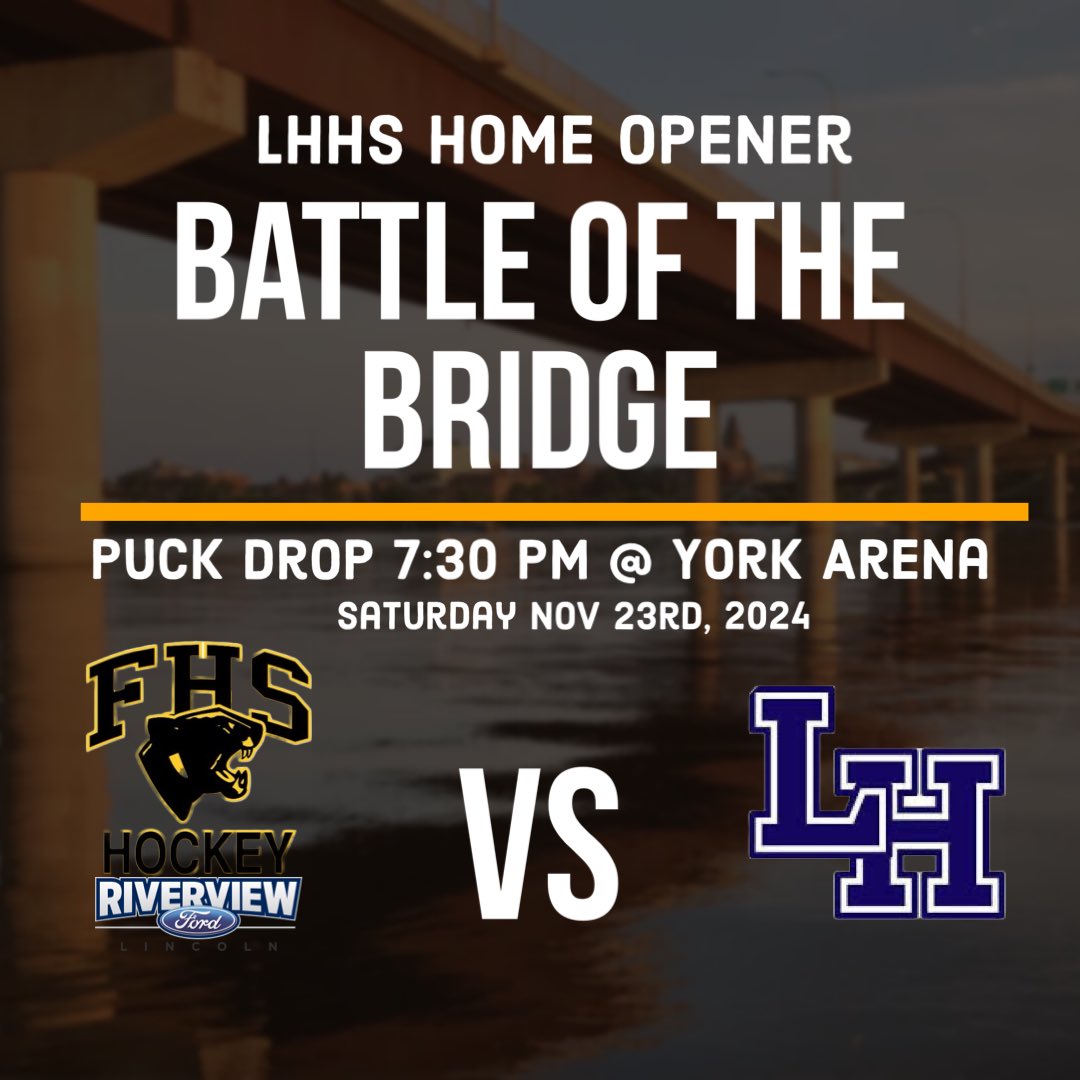 FHSBlackKats's tweet photo. 📣Gameday📣
The first regular season battle of the bridge will take place tonight at the York Arena. The FHS Men’s Black Kats visit the LHHS Lions at 7:30pm.
#gokatsgo https://t.co/XYmadSp3EW