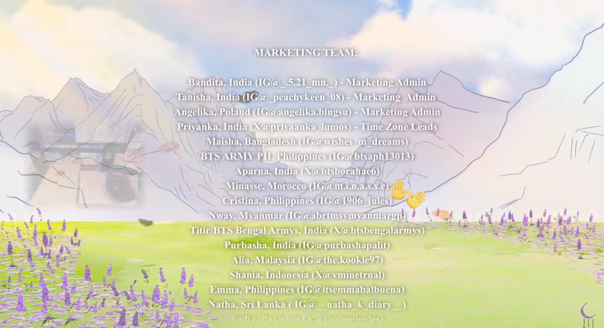 jiuberrynice's tweet photo. so glad to be part of the marketing team for the global army song project this year😿‼️ the vocals, translators, and creatives (also the marketing ㅎㅎ) never failed to amaze me☹️ y’all are so talented🥹bangtan’s definitely proud of y’all💜@t_gasp_official @BTS_twt #LilacForBTS https://t.co/rF62V53cwG