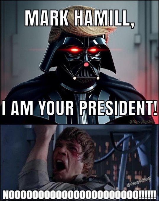 Trump broke Mark Hamill 😂