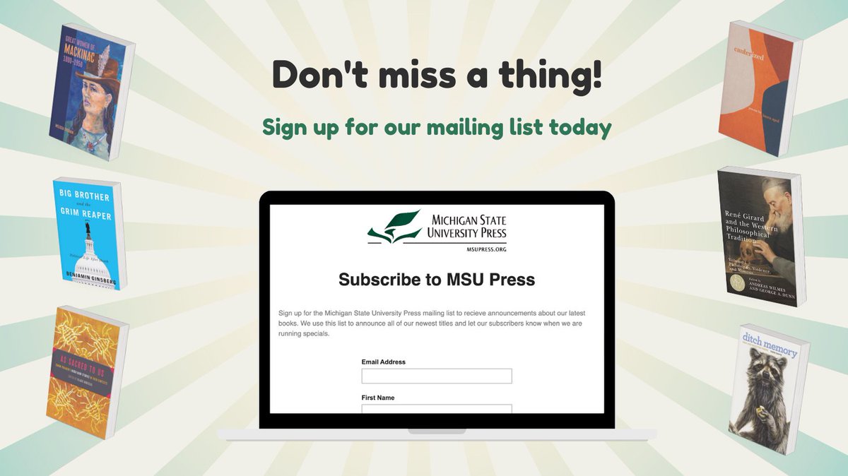 MSU Press tweet media