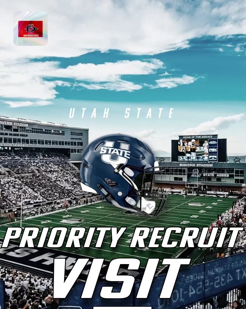 Excited to be up at the <a href="/USUFootball/">USU Football</a> game today! <a href="/DjTialavea_86/">Coach D.J. Tialavea</a> <a href="/TheSamuraiCoach/">Cedric Douglas</a> <a href="/JakeSpenceUSU/">Jake Spence</a> @Sat_USU