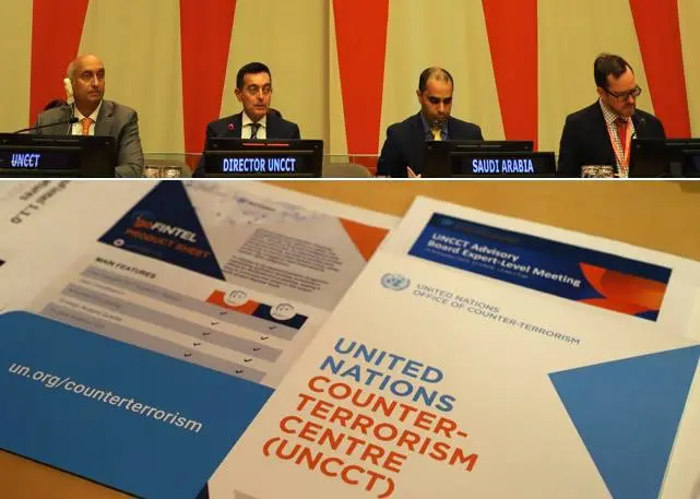 UN_OCT's tweet photo. #UNCCT Advisory Board held its 1st expert level meeting chaired by #SaudiArabia & was briefed by @UN_OCT Countering Terrorism Financing Programme on approaches & innovative tools such as #goFintel with @FIUNederland to support Member States address current & emerging #FT threats https://t.co/IkpZadFH7n