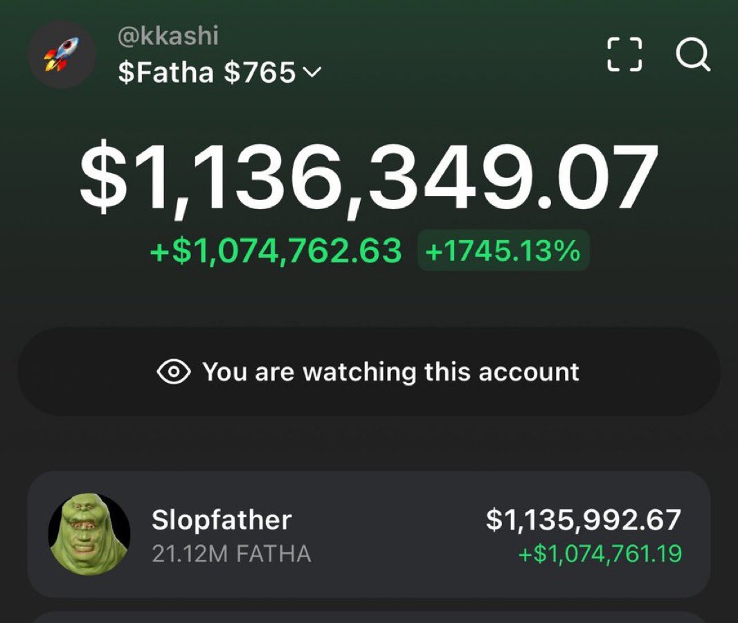saracrypto_eth's tweet photo. this is why we will keep clicking.

someone turned $765 —> $1.1M in 10 hours on a fucking random shit coin. 

me soon. 🤞🏽 https://t.co/3aQaELw6HA
